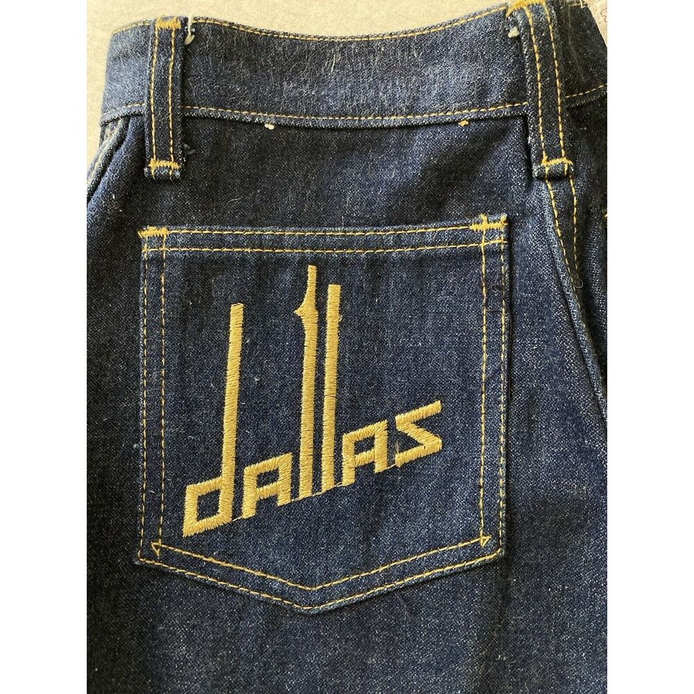 Vintage 70s 80s Action West High Rise Bootcut Cowgirl Rodeo Embroidered Jeans 25 - Picture 8 of 10